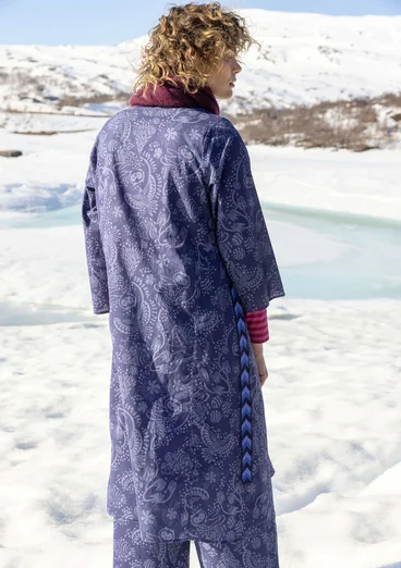 Jurk "Denali" van geweven biologisch katoen - nachtblauw