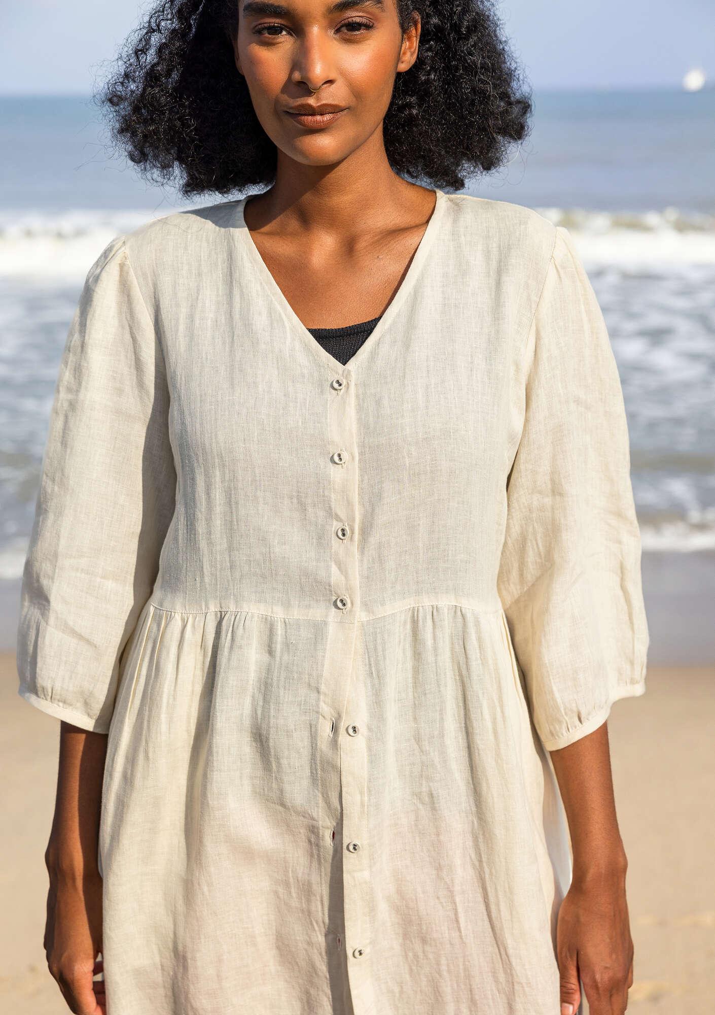 gudrun sjoden linen dress Woven linen dress gudrunsjoden.com
