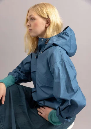 Jacke aus Bio-Baumwollgewebe - hellindigo