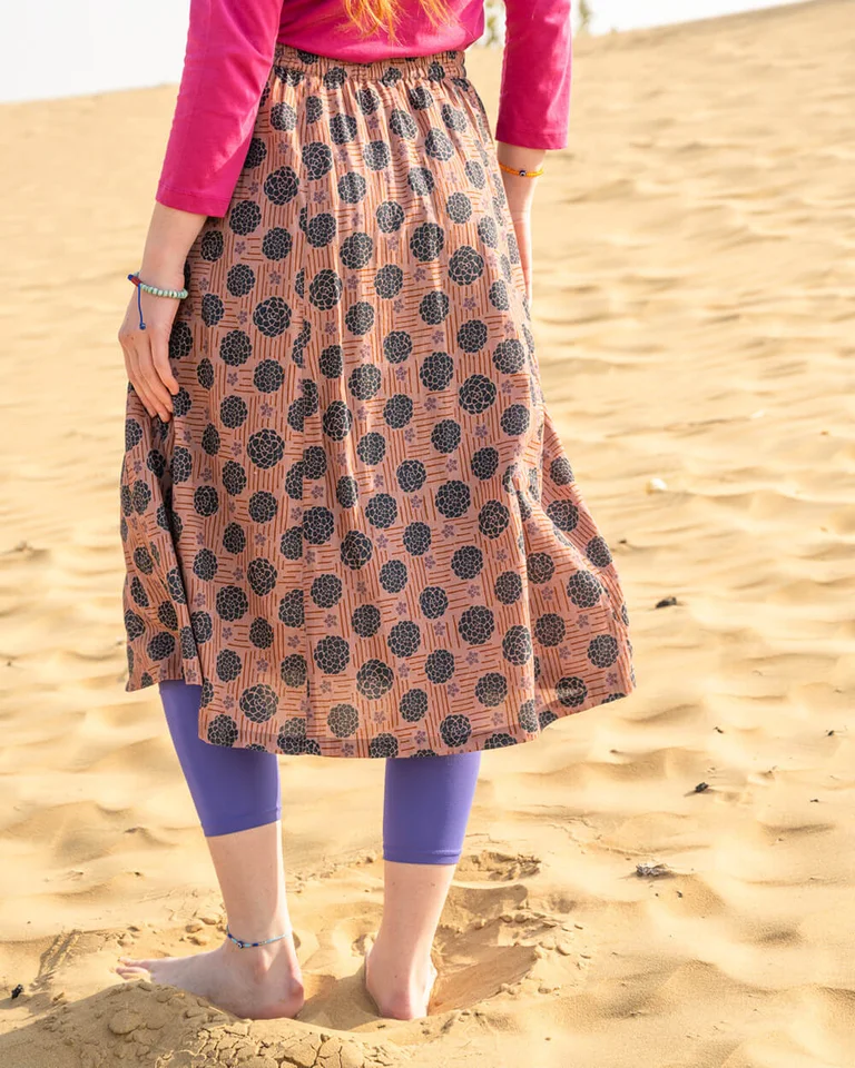 Woven “Gjusta” skirt in organic cotton