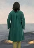 Velour dress in organic cotton/recycled polyester/spandex (bottle green M)