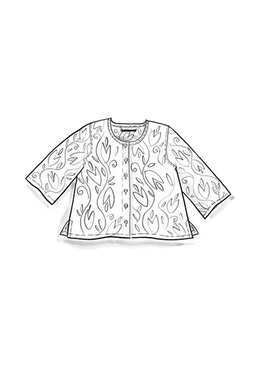 “Kelly” woven organic cotton blouse - allium/patterned