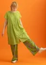 Robe en coton biologique tissé (kiwi/motif S)