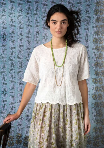 “Kalyani” organic cotton blouse - ecru