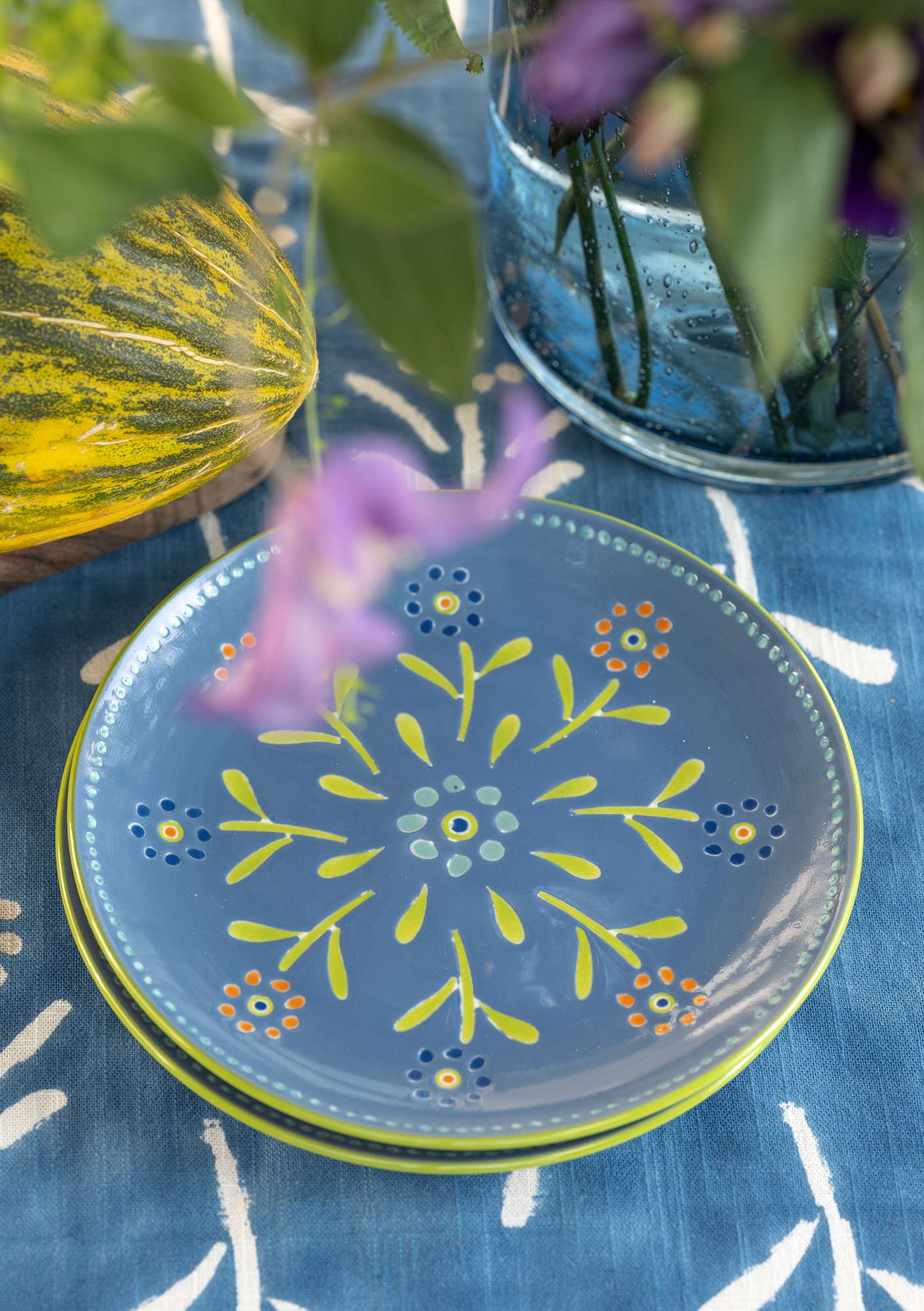 “Chai” ceramic plate lavender thumbnail