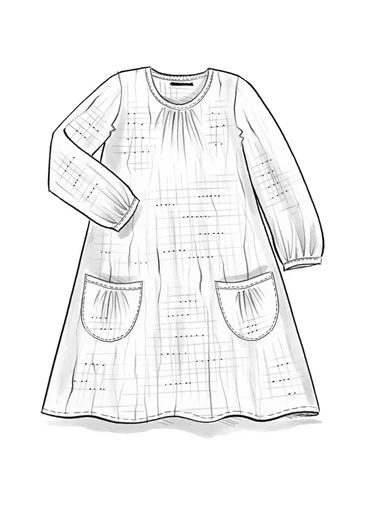 Woven tunic in cotton/modal/viscose -