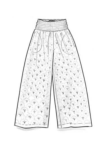 Pantalon tissé "Neela" en coton biologique - vert anis clair