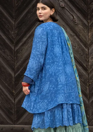 Artistblus "Elisabeth" i ekologisk bomull/lin - 