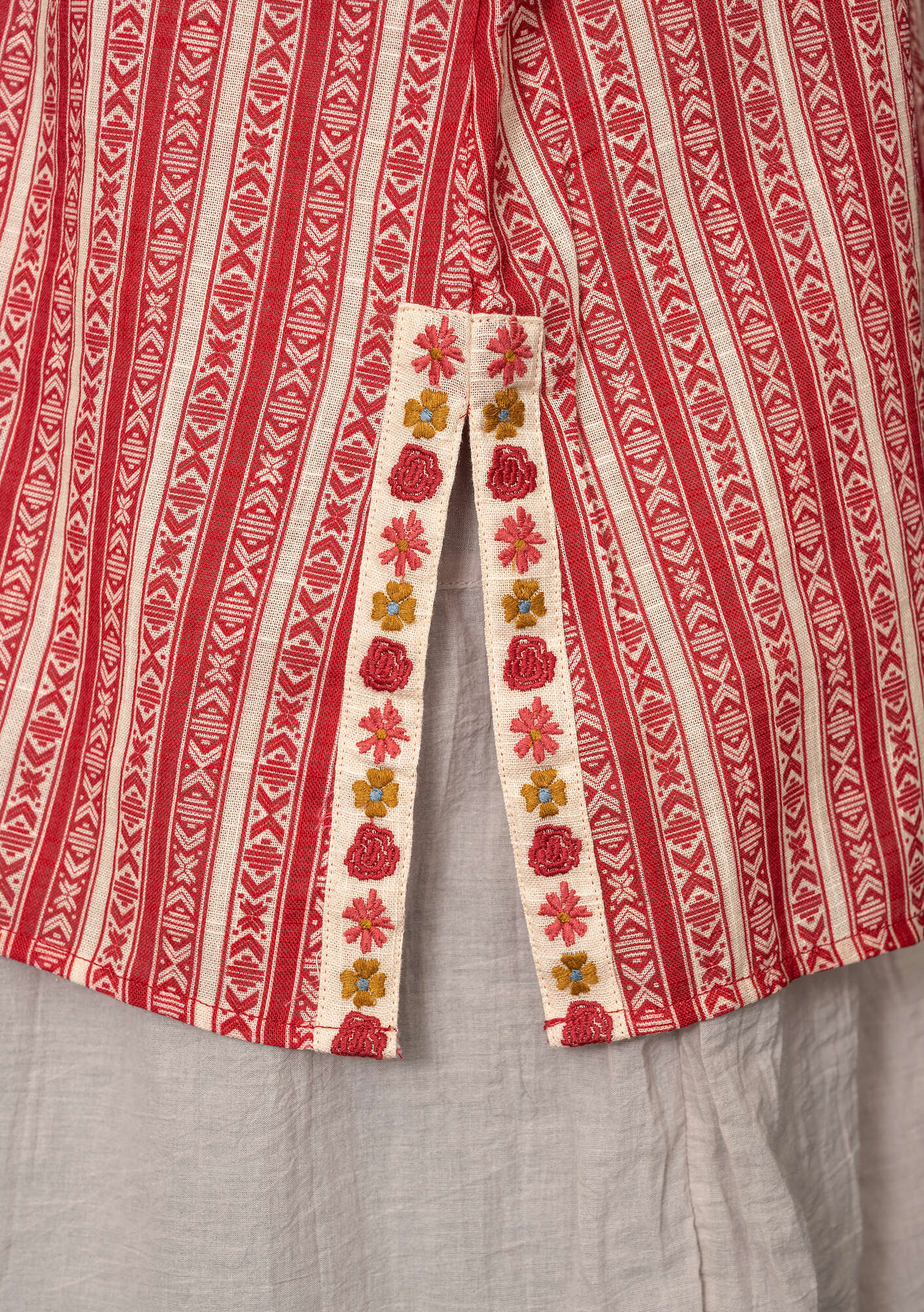 “Brita” blouse in organic cotton tomato thumbnail