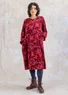 Velourskleid „Cornus“ aus Bio-Baumwolle/Recycling-Polyester (rote bete M)