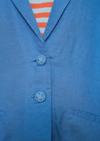 Blazer „Margit“ aus Leinen/Modal-Gewebe - eismeerblau