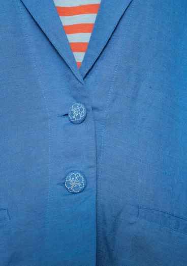 Blazer „Margit“ aus Leinen/Modal-Gewebe - eismeerblau
