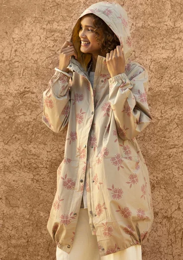 Parka "Nice" en écocoton - naturel foncé