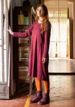 Jerseykleid „Isabella“ aus Bio-Baumwolle/Modal - aubergine