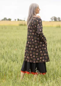 Tricot jurk "Star" van biologisch katoen - zwart
