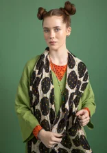 “Jasmine” shawl in organic cotton - svart