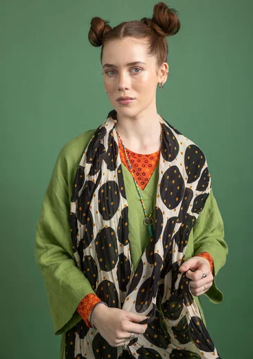 Écharpe "Jasmine" en coton biologique - noir