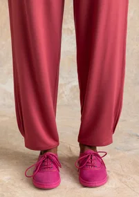 Jerseyhose aus Viskose/Elasthan - feige