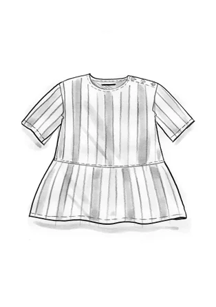 Blouse "Akira" en coton biologique - noir