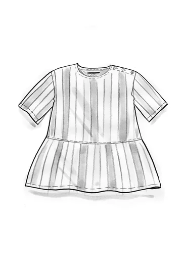 Blouse "Akira" en coton biologique - noir