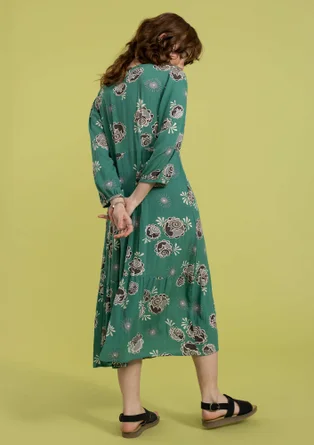 Webkleid aus Viskose - wermutkraut