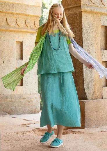 Jupe en lin tissé - ruisseau de prairie