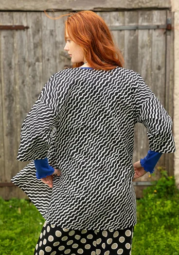 Blouse "Krusa" van biologisch katoen - zwart