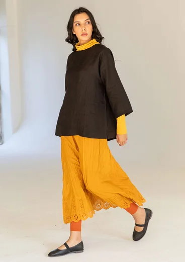 Woven organic cotton underskirt - mustard