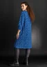 “Ylva” jersey dress in organic cotton/spandex (flax blue/patterned XXL)