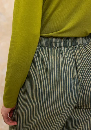 Pantalon tissé "Willow" en coton biologique - indigo vert