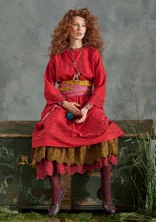 "Kristine"-mekko puuvillaa ja villaa - tomaatti