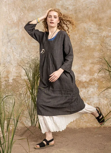 Woven linen dress