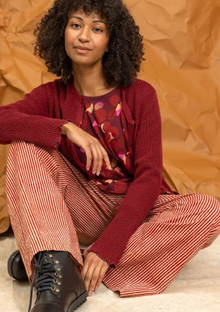 Pantalon tissé "Willow" en coton biologique - henné