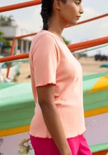 Top "Drop" van biologisch katoen - lelie