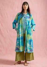 Robe tissée "Supernova" en lyocell/lin - indigo clair