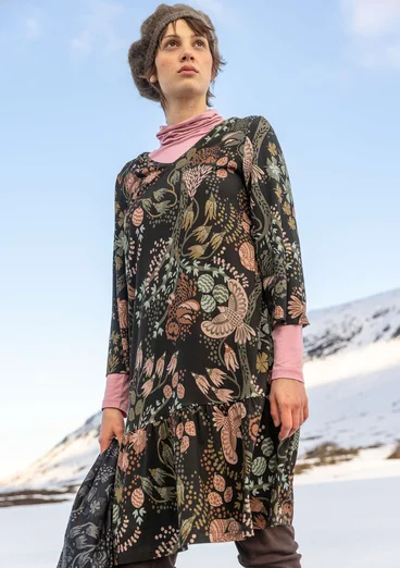 Jerseykjole "Yura" i økologisk lyocell/elastan - sort