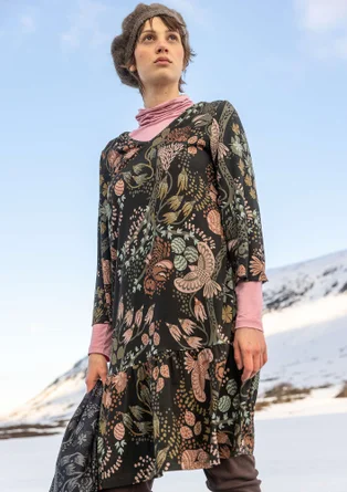 Jerseykjole "Yura" i økologisk lyocell/elastan - sort