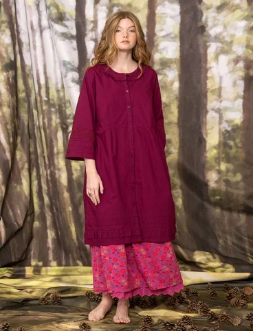 “Tjärn” woven dress in organic cotton - vindruva