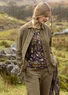 Einfarbige Jacke „Frigg“ aus Bio-Baumwolle (fichte L)