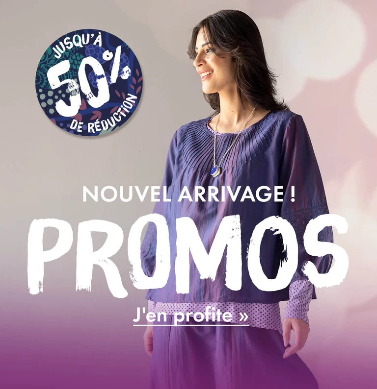 Une femme portant des vêtements hauts en couleurs signés Gudrun Sjödén.