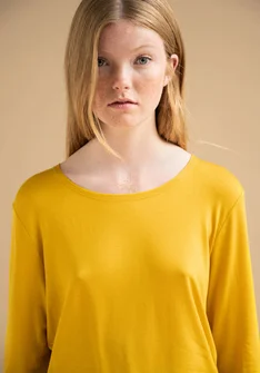 “Ada” jersey top in lyocell/spandex - ananas