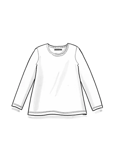 Effen top van biologisch katoen/modal - nectar