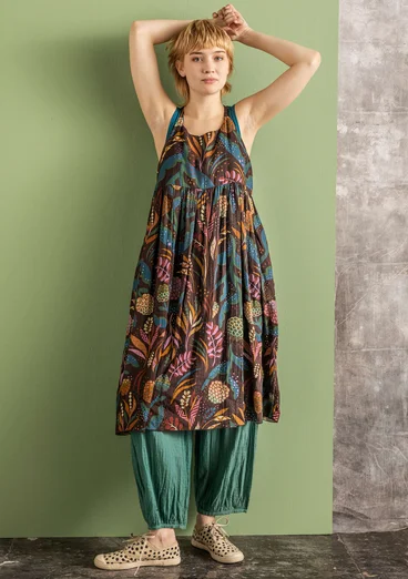 “Artichoke” woven organic cotton dress - mullberry