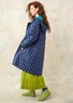 Parka "Francis" en coton biologique tissé (indigo foncé/motif XXL)