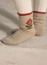 Stricksocken „Arktis“ aus Wolle (ungefärbt S/M)