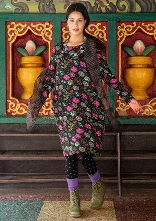 Robe "Mongolia" en jersey de lyocell/élasthanne - noir