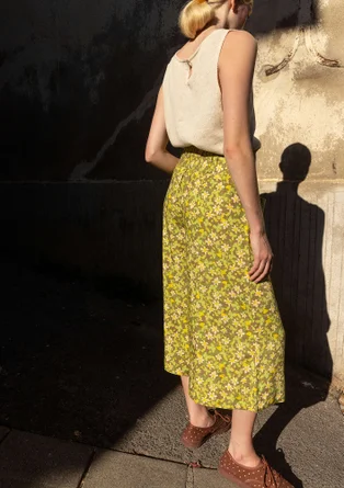 Webhose „Flora Flow“ aus Viskose - thymian-gemustert