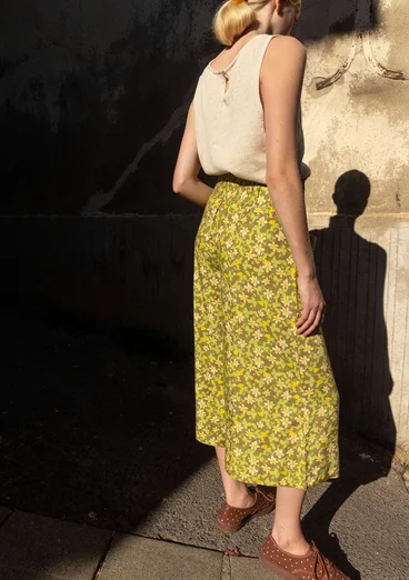 Webhose „Flora Flow“ aus Viskose - thymian-gemustert