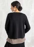 Strickjacke aus Bio-/Recycling-Baumwolle (schwarz M)