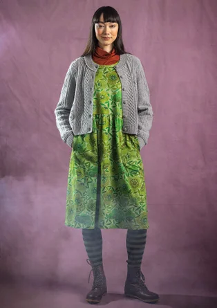 Robe à motif "Ada" en coton biologique/modal - sauge